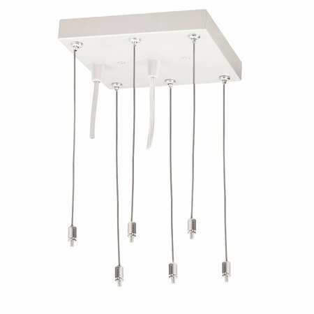 PANELS Pendant Mounting Kit Canopy for LED Back-Lit Panels, White, NPDBL-PKW NPDBL-PKW